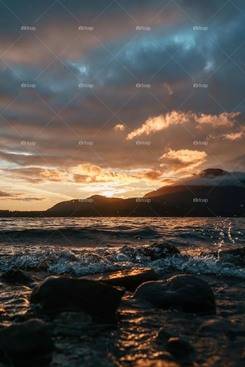 Sun on sea