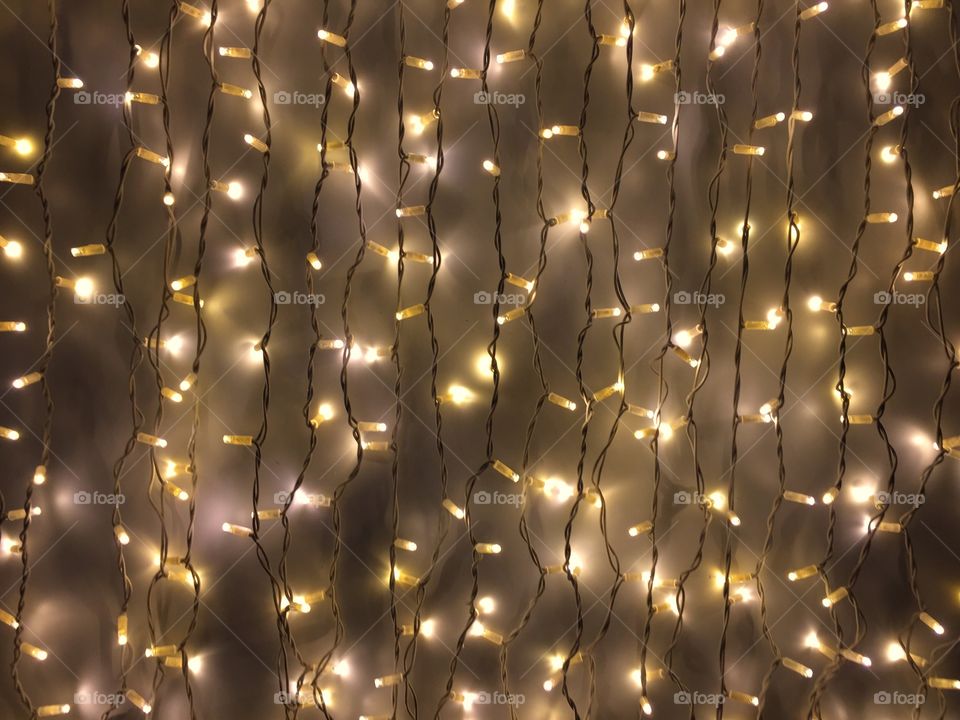 Multitude of shining Christmas lights 