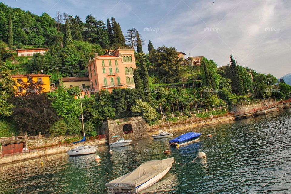 Hilltop villa. An Italian villa along Lake Como 