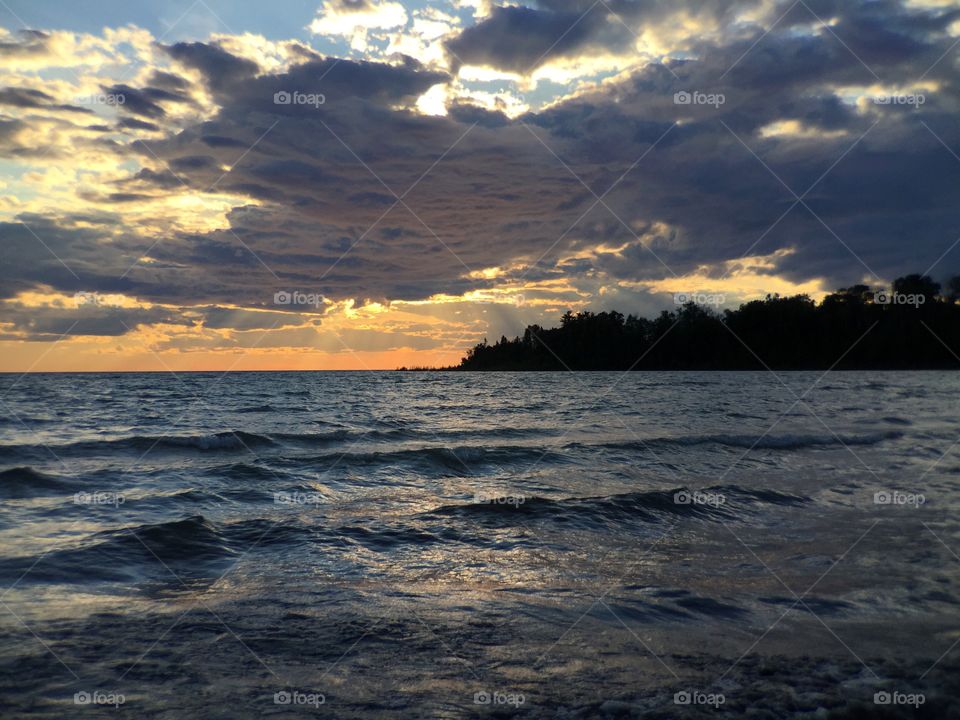 Sunset on Lake Michigan