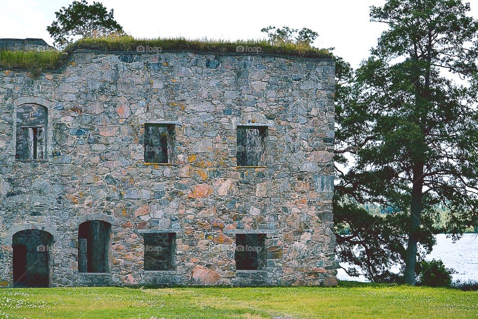 Ruins. Old ruins in sweden