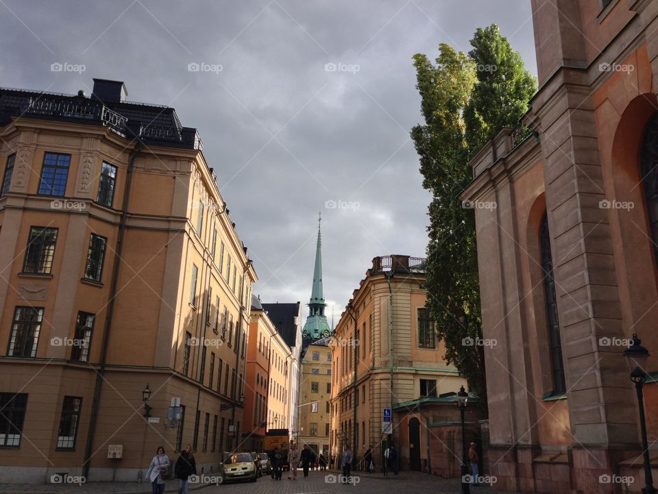 Walking around Stockholm, Sweden.