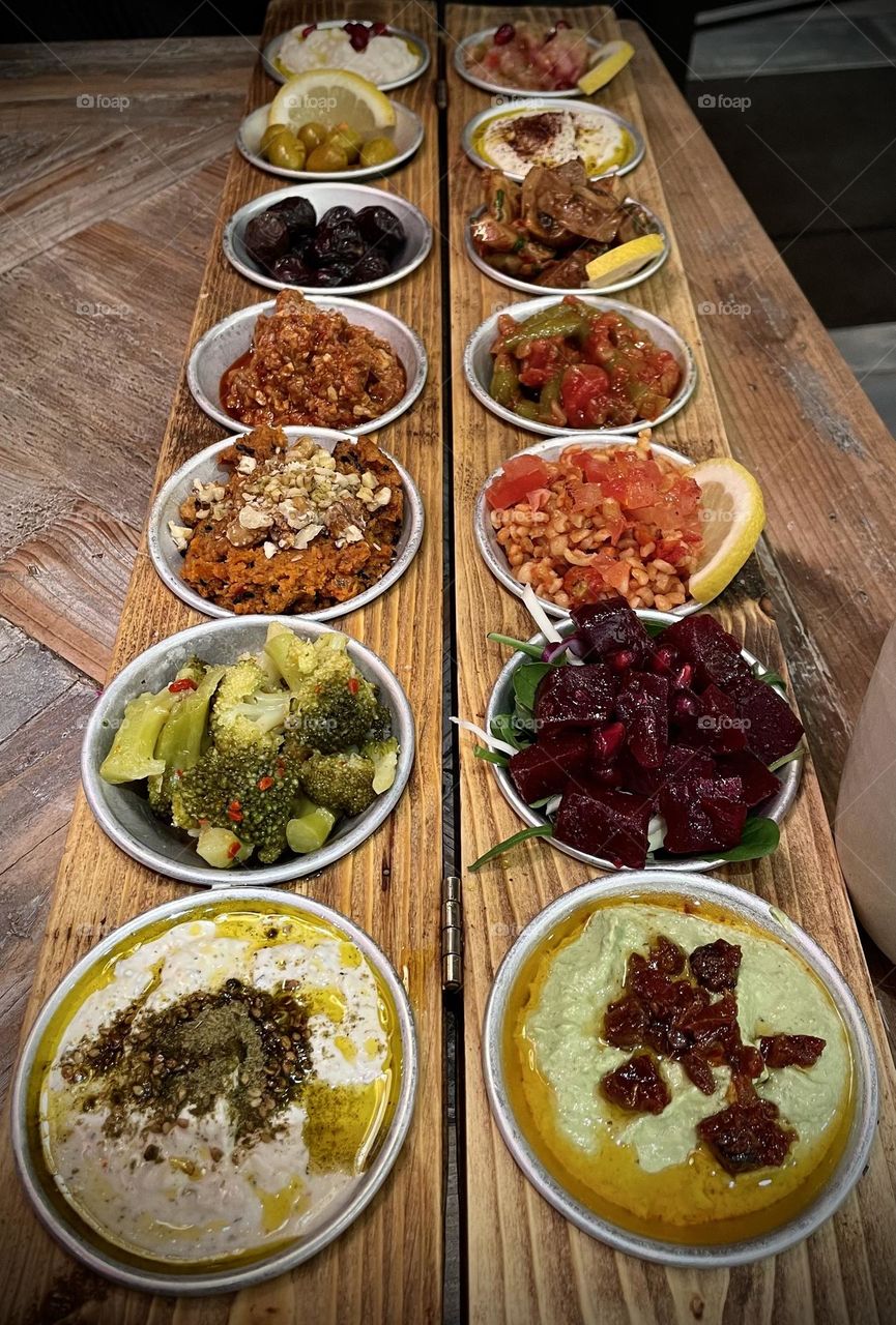 Syrian meze board