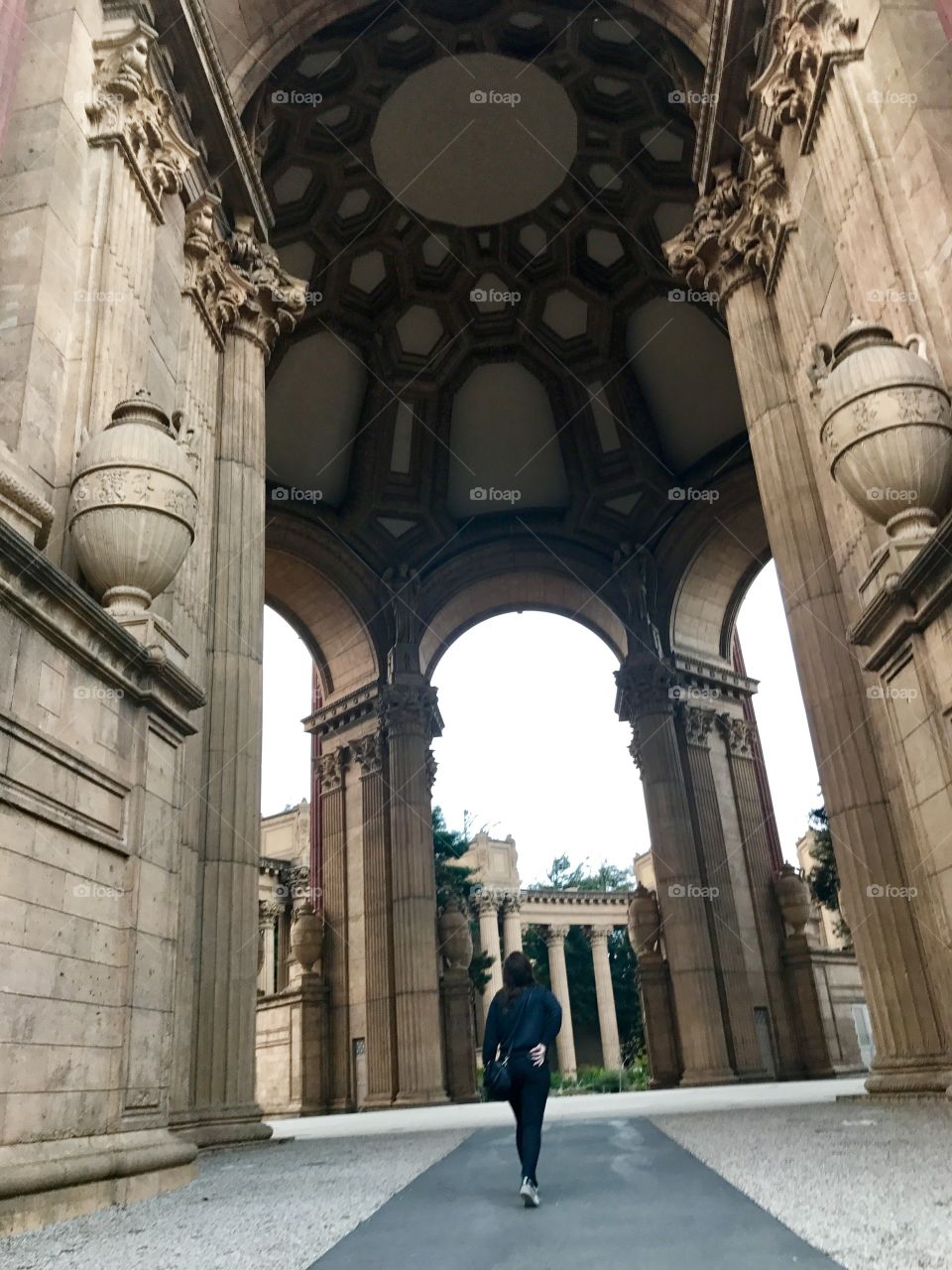 Exploring the Palace is Fine Arts at San Fransisco. 