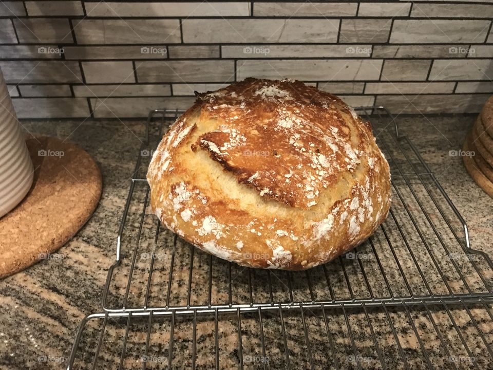 No-knead yeast bread