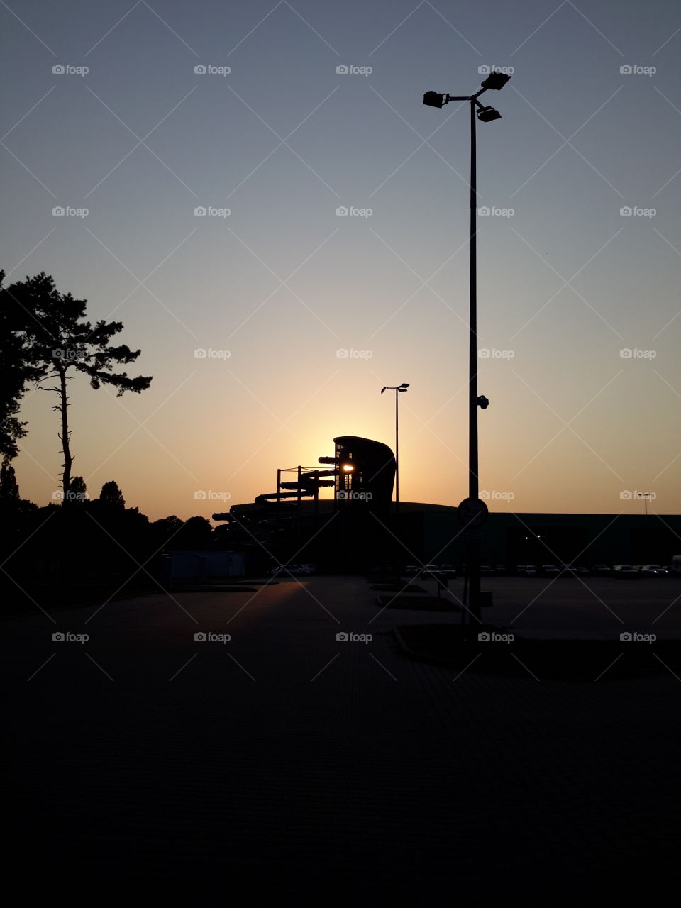 Sunset in Zielona Góra, Poland