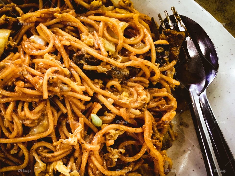 Malaysian indian fried noodles