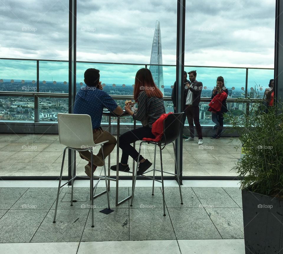 View from the Shard from the Sky Garden, London 