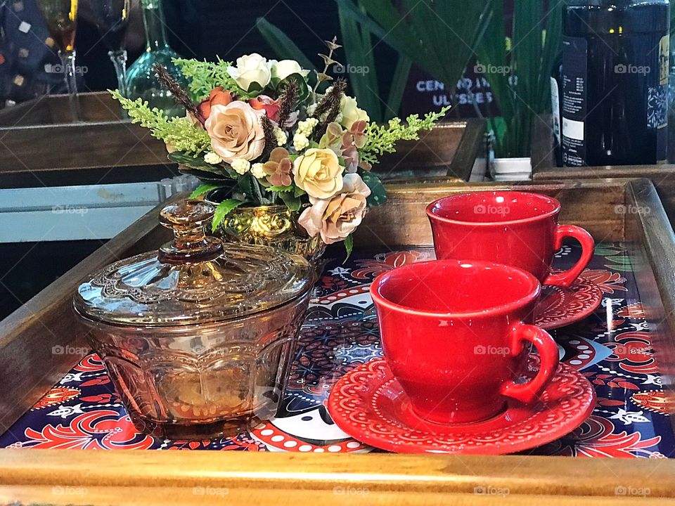 Tea, Drink, Table, Cup, No Person