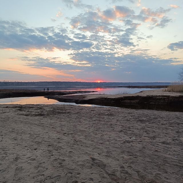 Beach at sunset