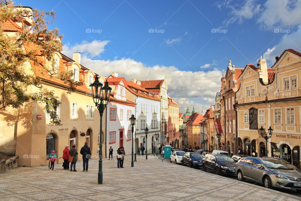 view of Prague square