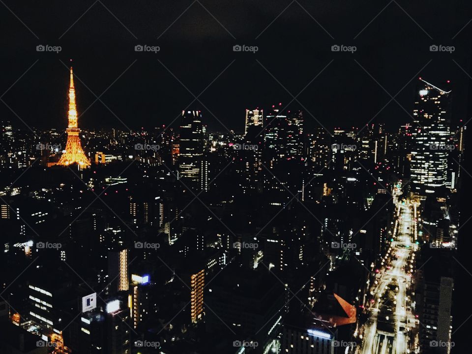 Japan at night 