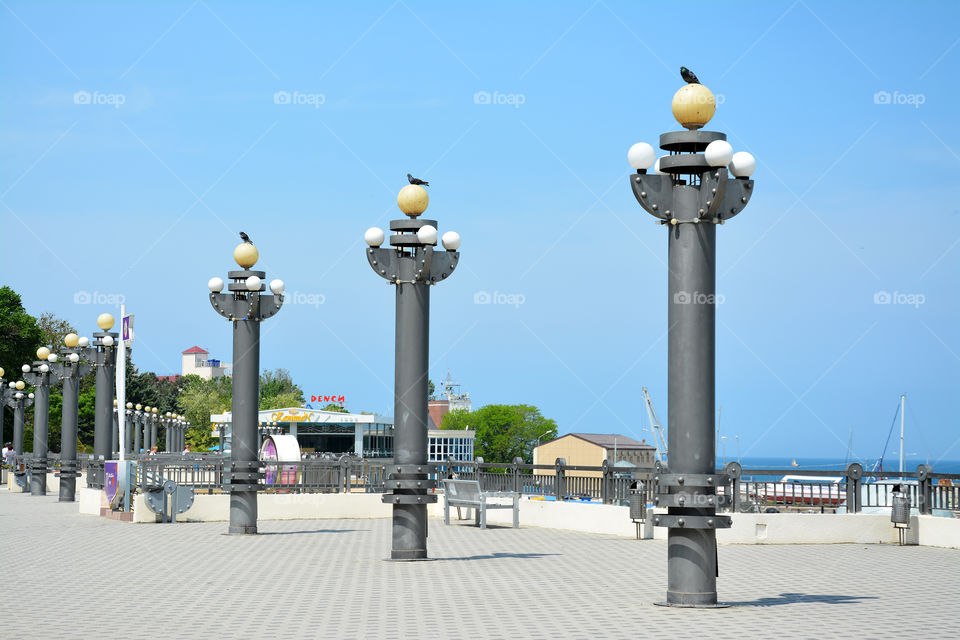Russsia. Anapa. Quay at spring