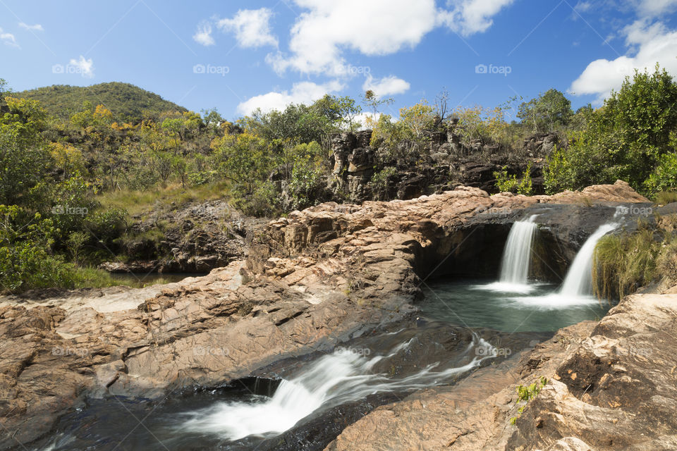 Waterfall in Chapada dos Veadeiros.