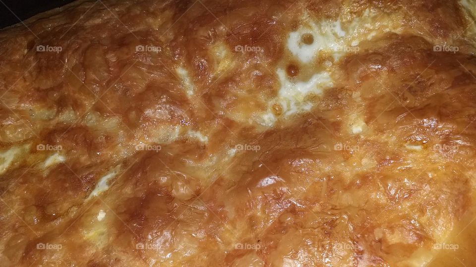 Tasty bread with eggs