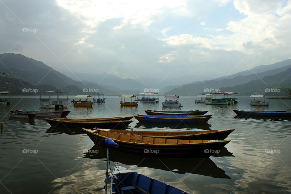 boats fewa lake nepal