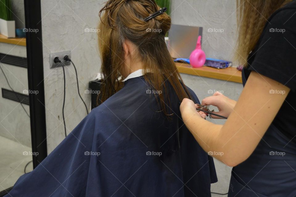 woman hairdresser, beauty salon