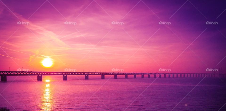 Dramatic sky over sea