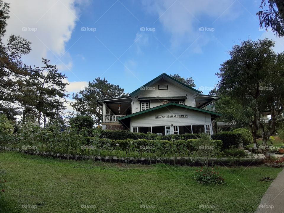 Bell House- one structure left by US soldiers in the City of Pines. Taken at Camp John Hay, Baguio City, Phils.
