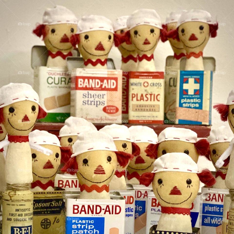 Vintage Nurses in a Tin