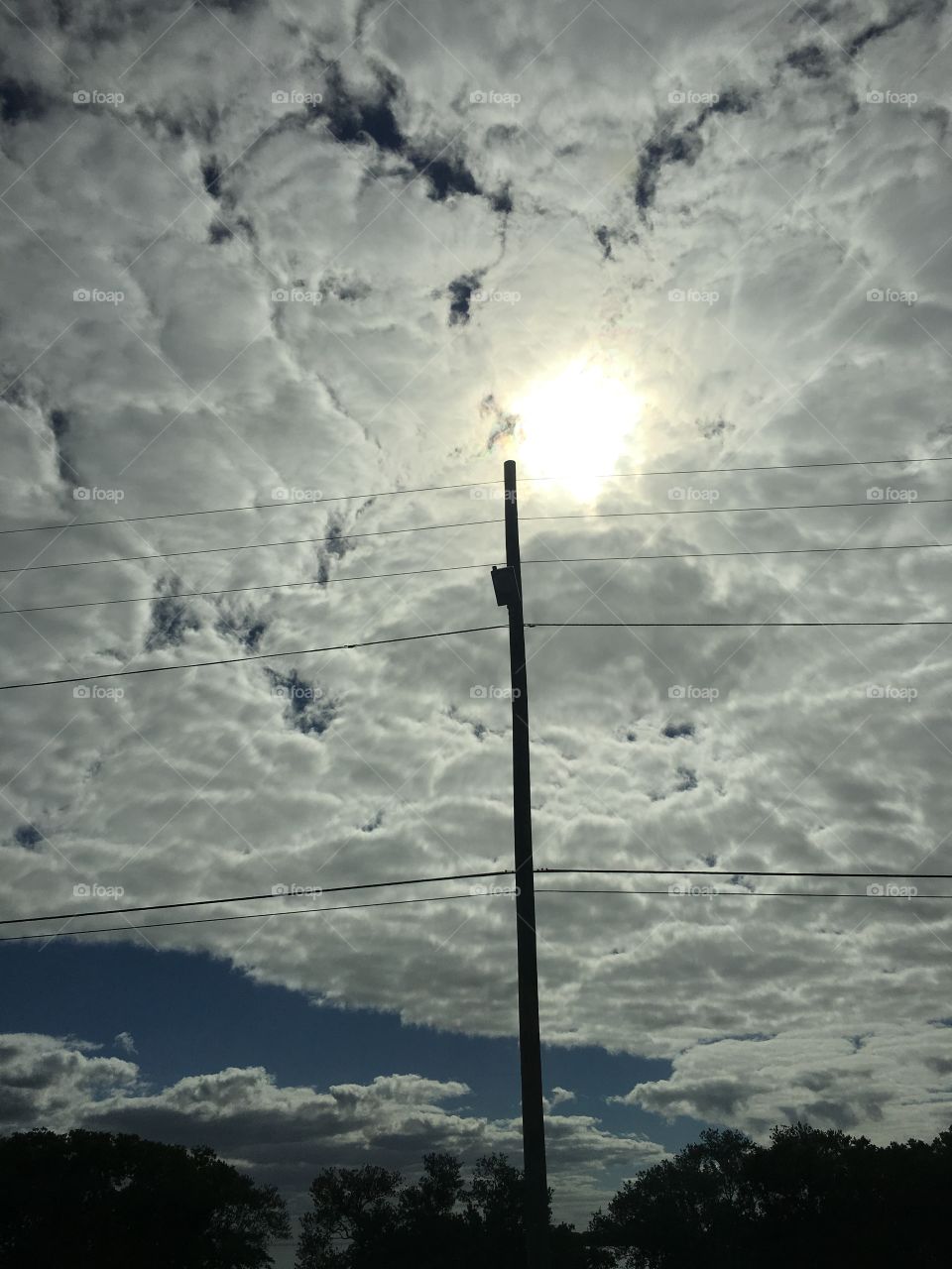 clouds and power lines 