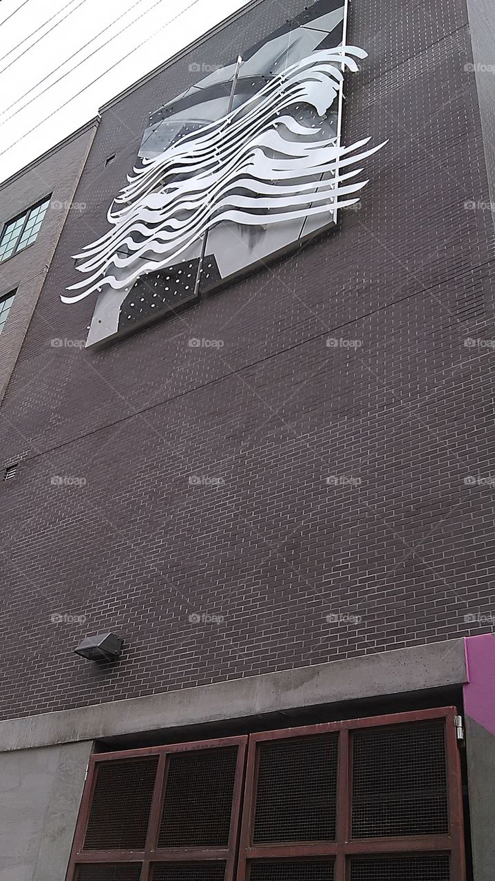 Building art. Out for a bike ride