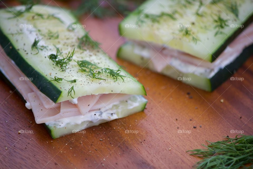 Cucumber Turkey Sandwich 