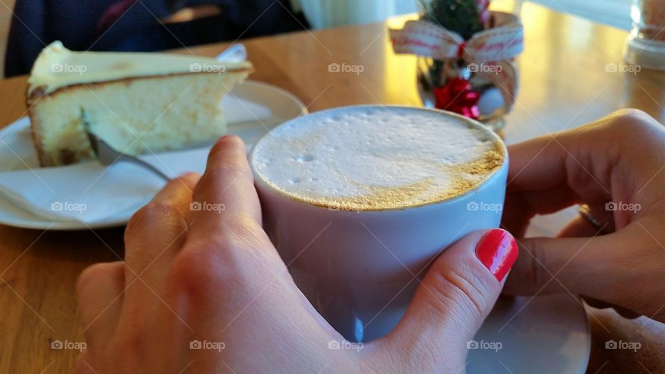 coffee and hand