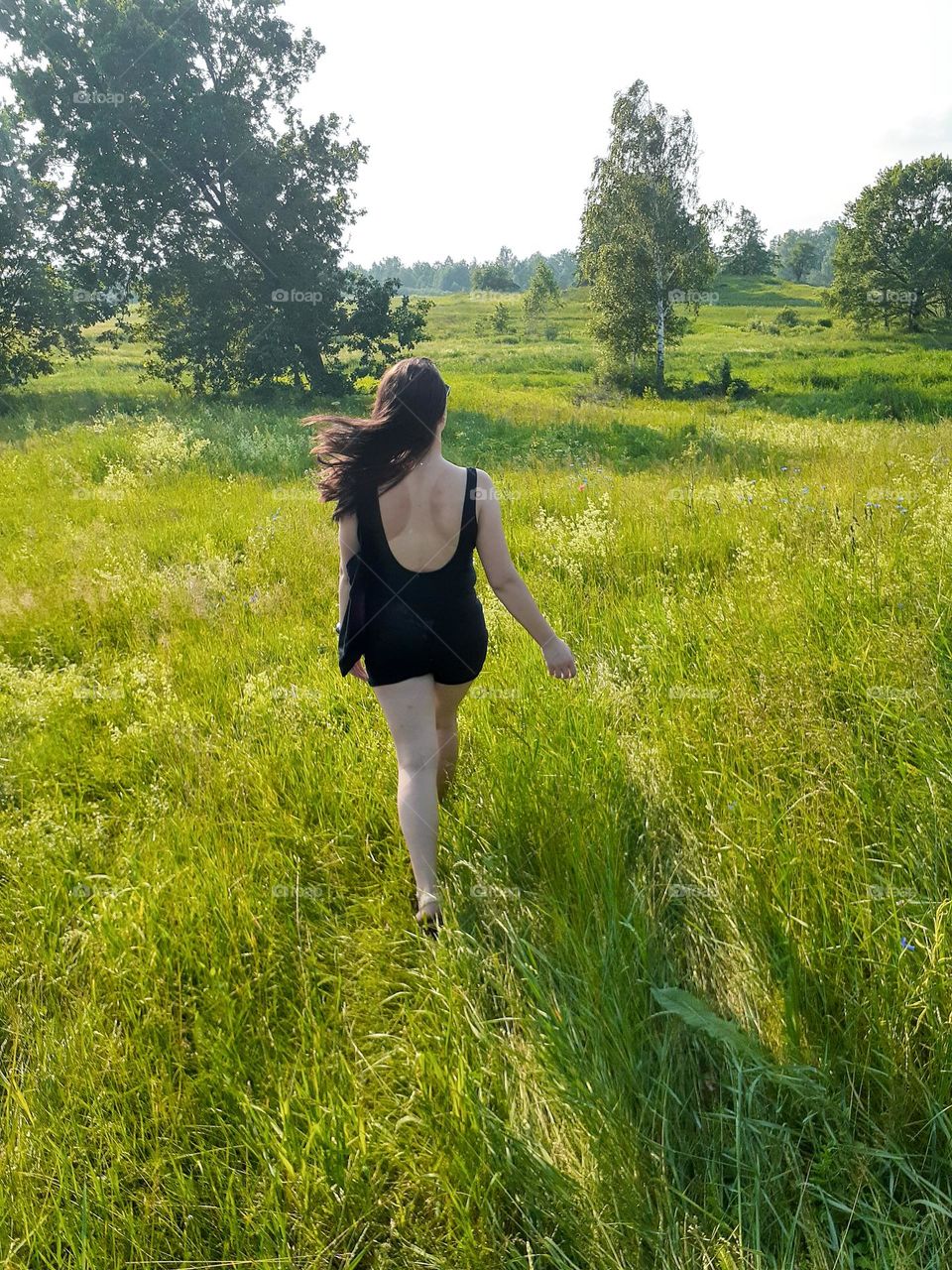 Steppe landscape in Ukraine