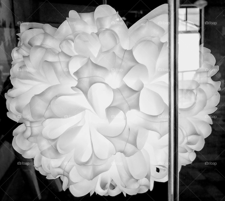 Black and White Fine Art Light made from Plastic