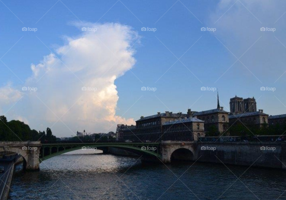 bridge cloud scenic paris by hannahmarie24