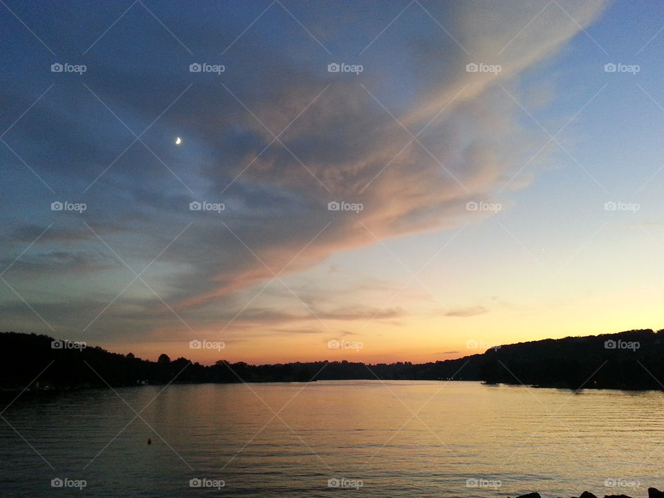 Sunset over Lake Wynonah