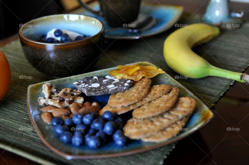 Close-up of breakfast