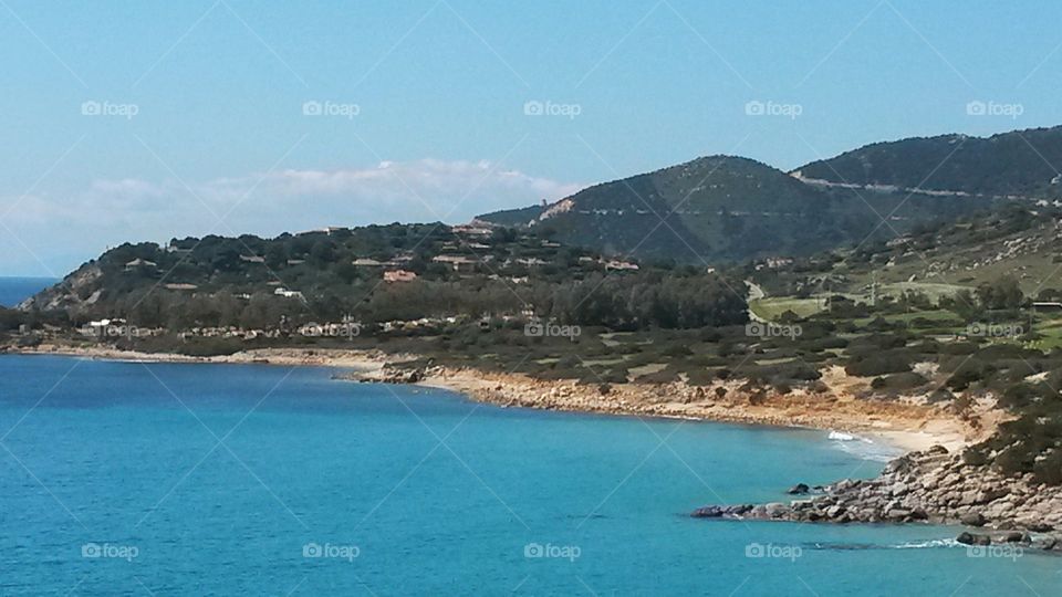 South Sardinia coast
