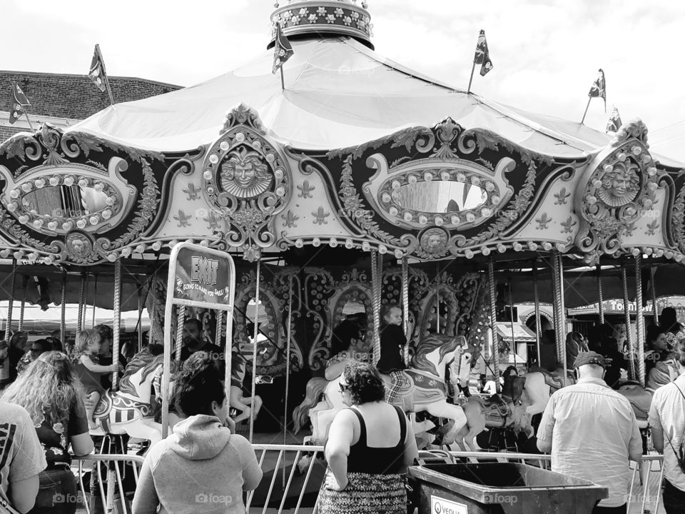 fall festival carousel ride