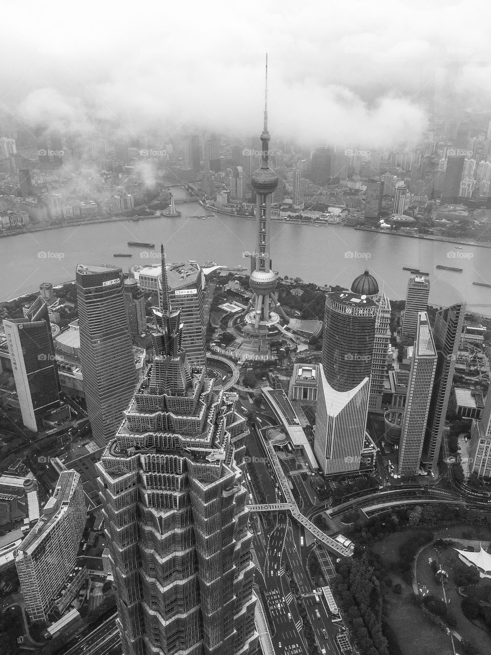 Black and white Shanghai 