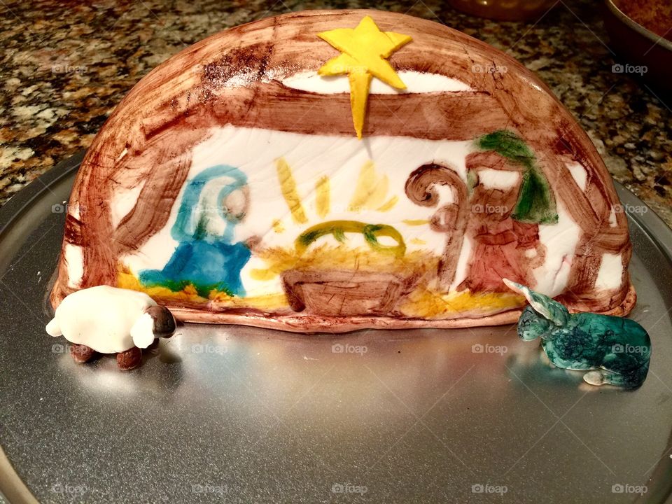 Nativity cake