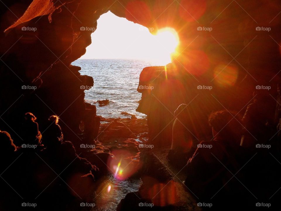 Sunset in a Cave