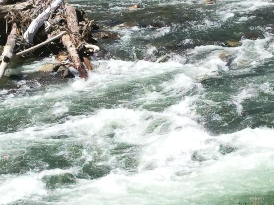 water rushing by