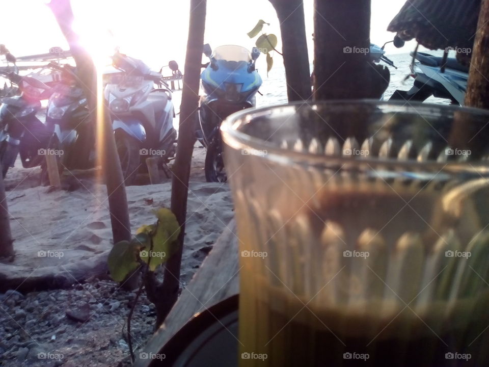 coffee at beach