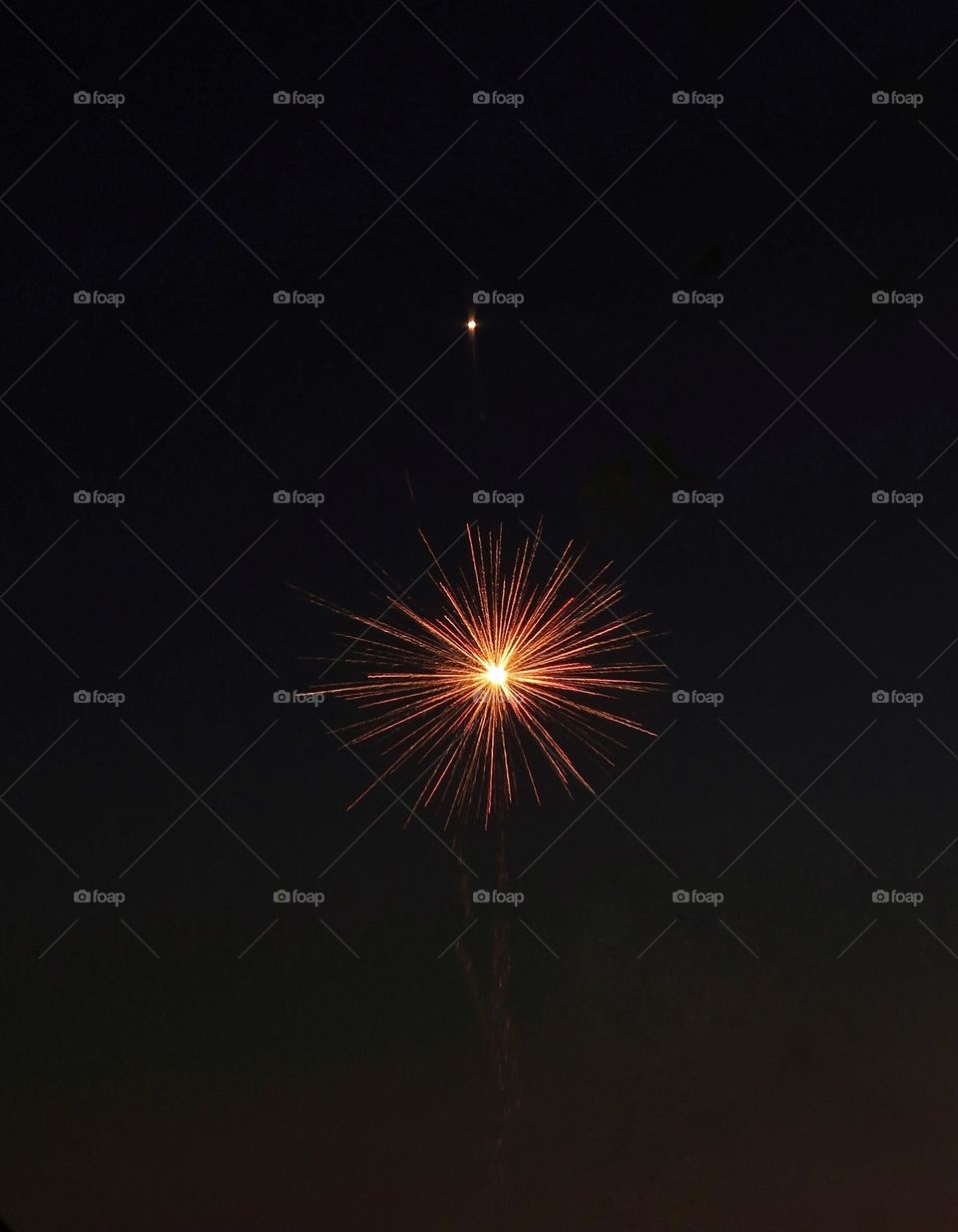 Long Exposure of a Firework