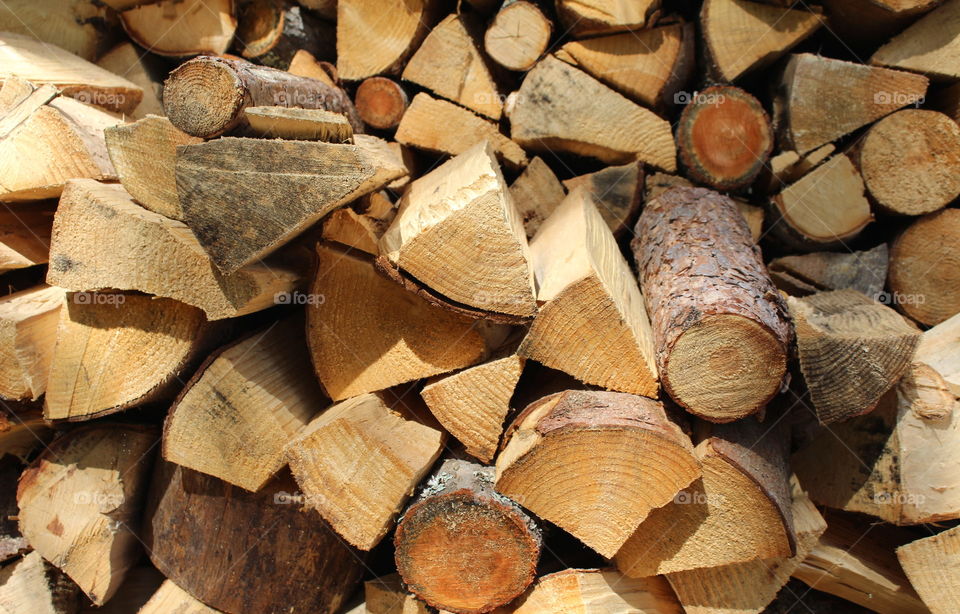 Wood logs.