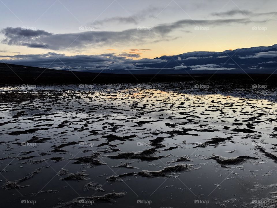 Salt desert att Death valley