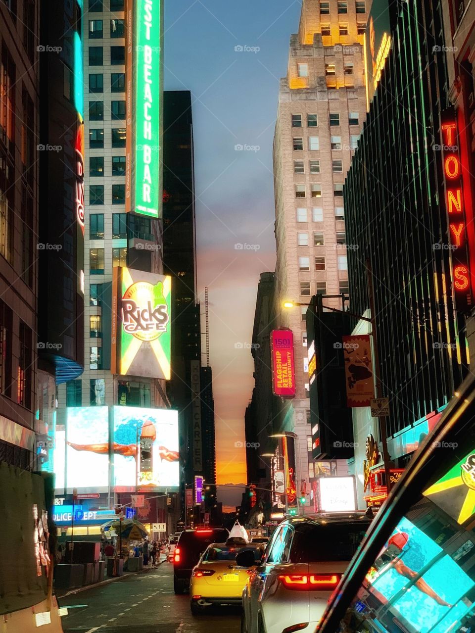 Relaxing lights city street 