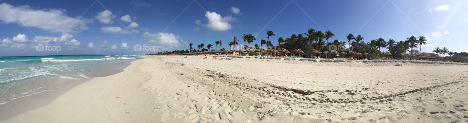 A photo of the beach in Varadero, Cuba.