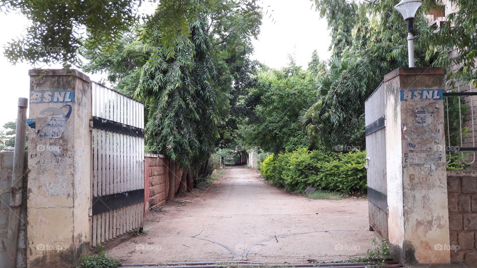 empty street walkway