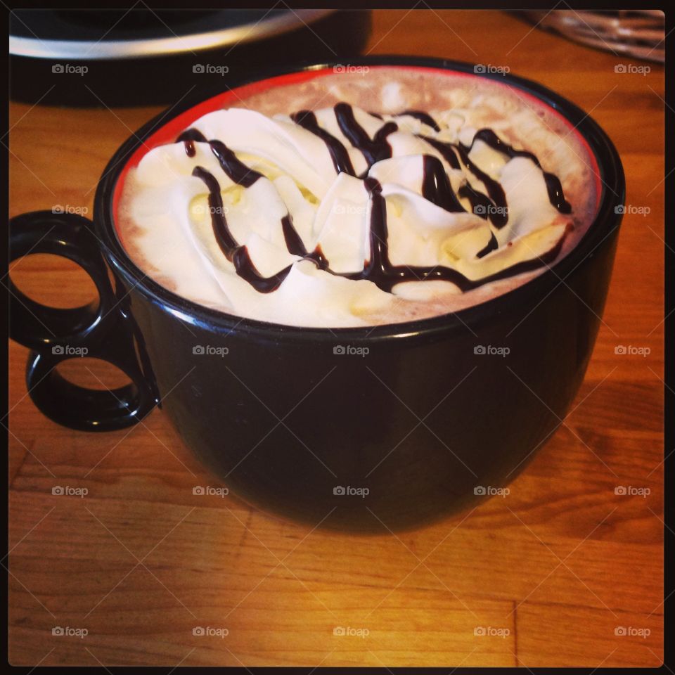 YUMMM . Carmel hot chocolate 