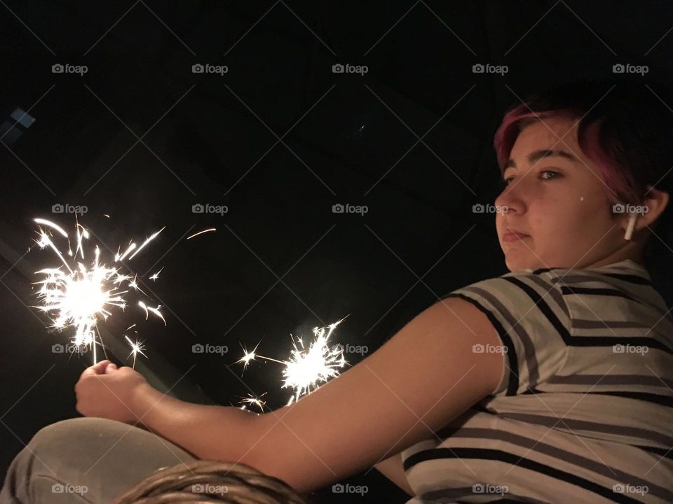 Fourth of July sparklers 