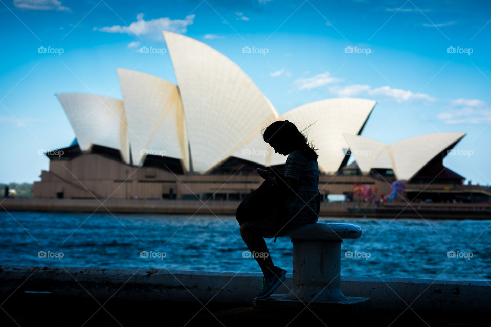 Sydney silhouette  