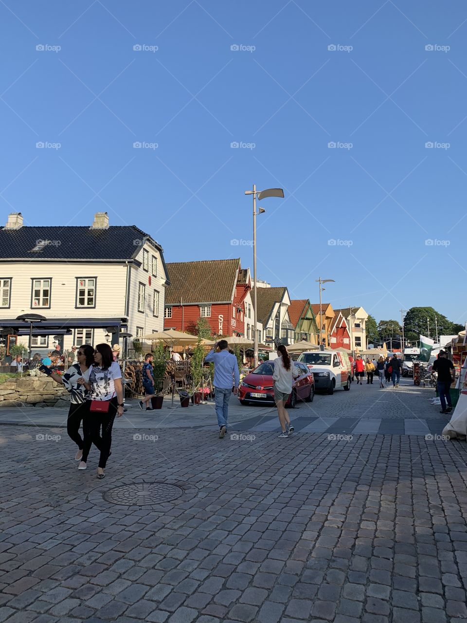 Walking around Norway.